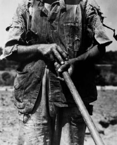 Dorothea Lange (1895 - 1965). Hoe culture. Alabama tenant farmer near Anniston. Anniston, Alabama. June 1936.