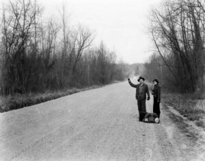 Walker Evans (1903 - 1985). Hitchhikers near Vicksburg, Mississippi. Vicksburg, Mississippi. February 1936.