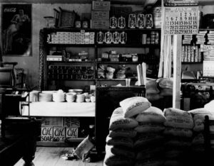 Walker Evans (1903 - 1975). General store interior. Moundville, Alabama. Summer 1936. Gift of J.C. Penneys.