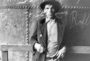 Ben Shahn (1898 - 1969). Cattle dealer in western West Virginia. West Virginia. October 1935. Gift of Bill Samuel, Monterey, CA.