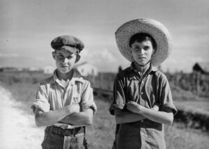 Marion Post Wolcott (1910 - 1990). Terrebonne, a Farm Security Administration project. Cajun children. Schriever, Louisiana. June 1940.