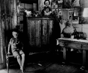 Walker Evans (1903 - 1975). Interior of miner's shack. Scott's Run outside of Morgantown, West Virginia. Morgantown, West Virginia. July 1935.