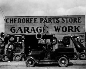 Walker Evans (1903 - 1975). Auto parts shop. Atlanta, Georgia. March 1936.