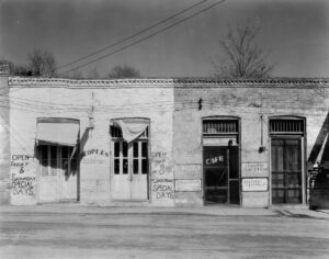 Walker Evans (1903 - 1975). Store fronts. Edwards, Mississippi. March 1936.