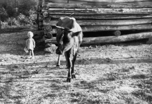 Walker Evans (1903 - 1975). Squeakie Burroughs and friend. Hale County, Alabama. Summer 1936.