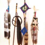 Prayer Arrows, mixed media, artist unknown, Mexico
