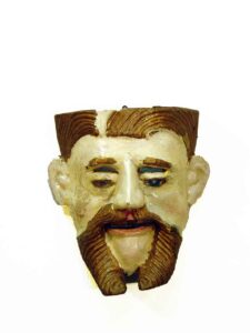 Spanish Dandy for Catrine Dance, 7" x 6½" x 3", sculpture, carved wood and paint, artist unknown