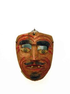 Viejo, 7½" x 5½" x 3", sculpture, carved wood and paint, artist unknown