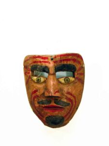 Viejo, 7½" x 6" x 3½", sculpture, carved wood and paint, unknown