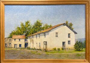 Mary Evelyn McCormick (1862-1948), The Hartnell Adobe, 34" x 50", painting, oil on canvas