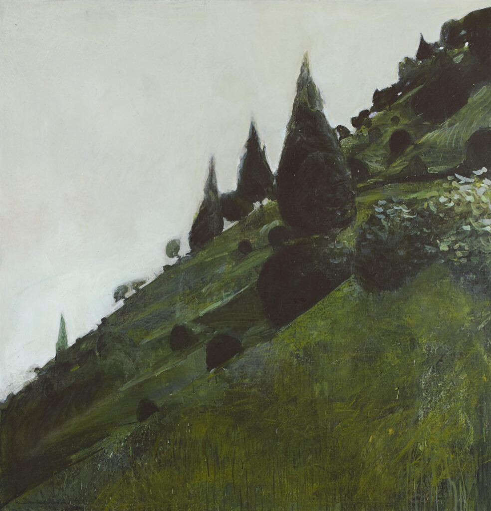 Green Hill oil on canvas
